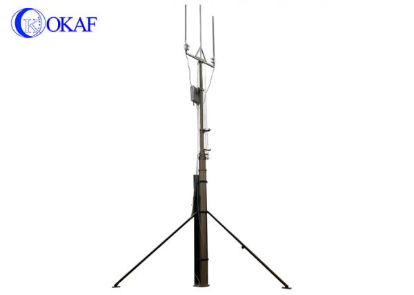 Mobile Pneumatic Telescopic Mast Pole Communication Antenna Equipment 1 Year