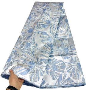 Quality 2023 Fashion African Brocade Fabric Jacquard Damask Design Brocade Jacquard Fabric High Quality Party Wedding Dress French dress wholesale