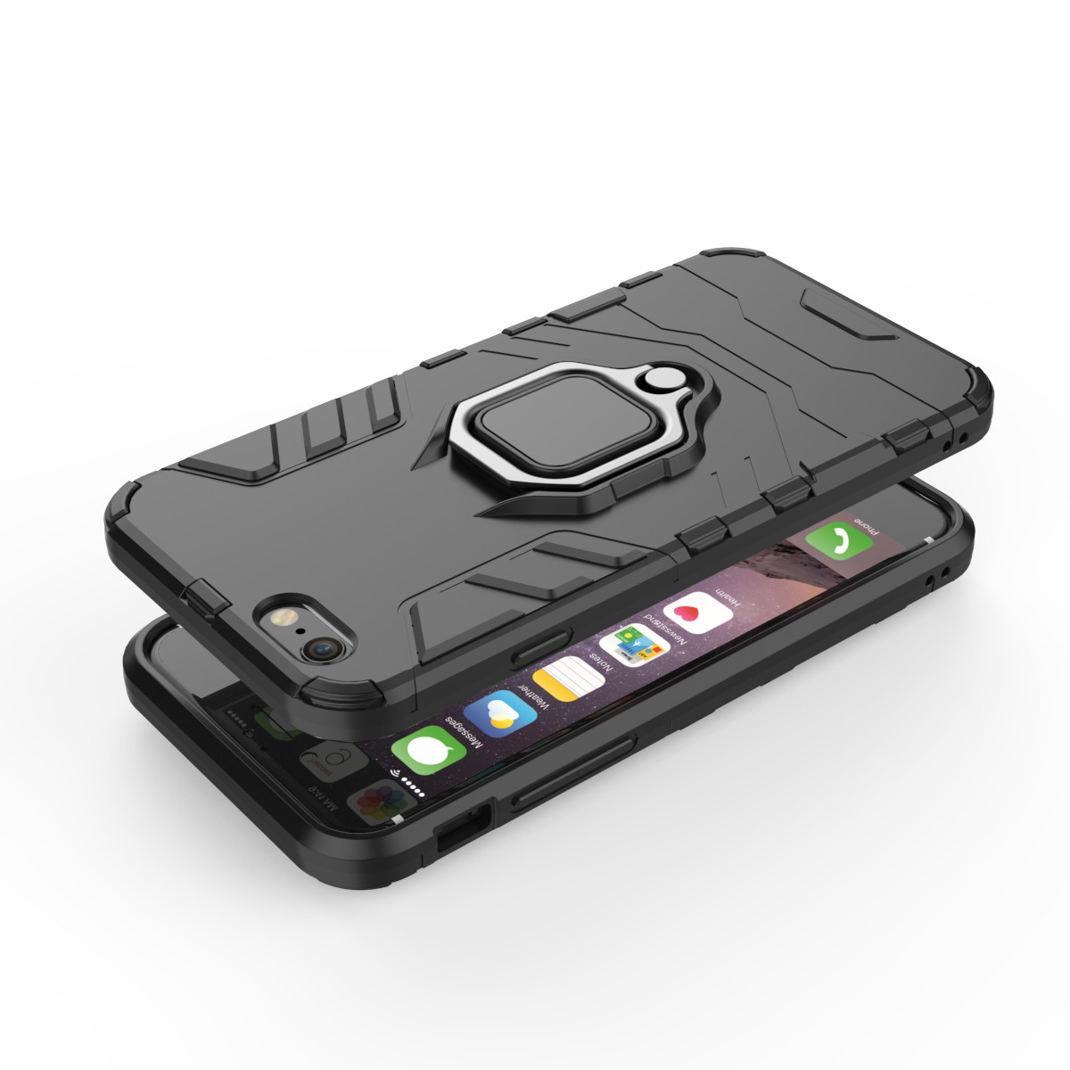 Armor Shockproof Case For iPhone 6, 6s Finger Ring Holder Phone Cover Coque