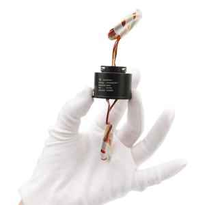 Quality 1000mm 2000 Rpm Through Bore Slip Ring Integrate High Frequency Fiber Signal wholesale