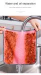 KILINE Wholesale Dishcloth Kitchen Rag Non-stick Oil Thickened Table Brushing