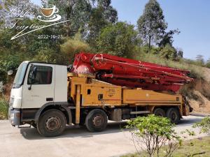 Quality M49-5 4141 Used Putzmeister Boom Concrete Pump Trucks wholesale