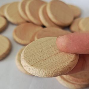 Quality Tree Bark 5cm Natural Wood Discs Circle Wood Slices Cutouts Ornaments wholesale
