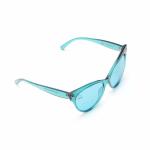 Cateye PC Frame Aqua Lens Blue Light Therapy Glasses For Relax