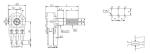 16mm rotary potentiometer with metal shaft, carbon potentiometer, trimmer