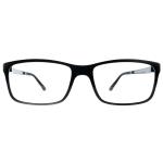 FU1743 Unisex Flexible TR90 Optical Frames Black Anti Reflective Square Eyewear