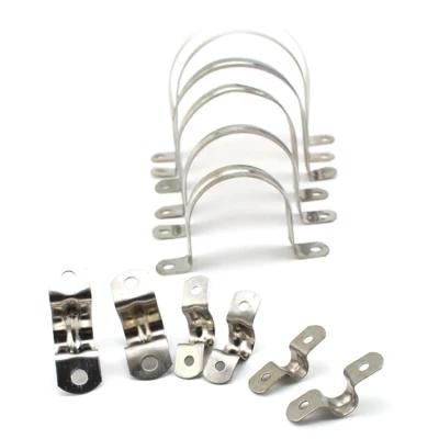 Stainless Steel Plumbing Pipe Saddle Clip Bracket With Polish Finish