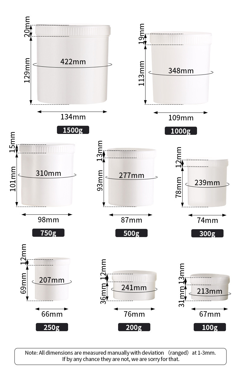 Recyclable Cream Packaging Jar Matte Simple Retro 200g Capacity