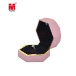 Ring Display Cardboard Jewelry Gift Box 6.5*6.3*4cm with LED Premium Light