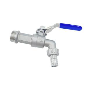 Quality Straight Through Type Stainless Steel Thread Valve Faucet with Floating Ball Valve wholesale