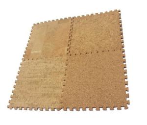 Quality Eco Antiskid Natural Cork Pads Rectangular Cork Puzzle Mat Placemats 60x60cm wholesale