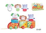 Stuffed Plush Animal Bowling Ball Set Baby Toys 6 Months Unisex Rattle Teether