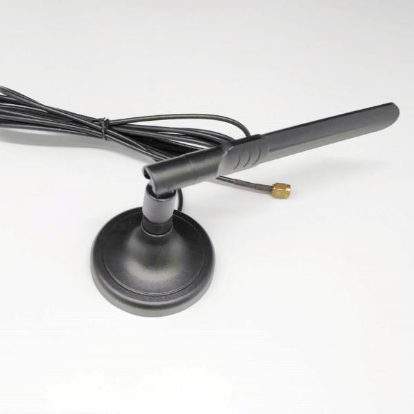 50W Digital VHF UHF TV Antenna , Magnetic Base RG58 / RG174 Cable HD Aerial