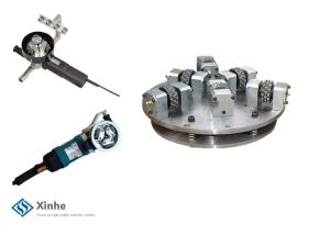 Quality Replaceble Rotary Tungsten Carbide Tipped Star Bush Hammer Wheels On Floor Grinders wholesale