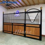 Lower Bamboo Wood Custom Stall Fronts Sliding Door Horse Stable