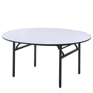 Quality OEM Round Plastic Folding Table MDF Folding Round Banquet Tables wholesale