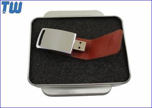 Quality Delicate Magnet Connected 2GB Thumb Drives Flash Leather Cover Disk wholesale