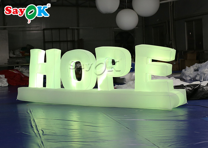 Attractive Giant Colorful Art Inflatable Word Model / Inflatable Letters For Decoration