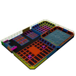 Quality PVC Outer Cover Soft Indoor Playground , UV protection Jump Off Trampoline Park wholesale