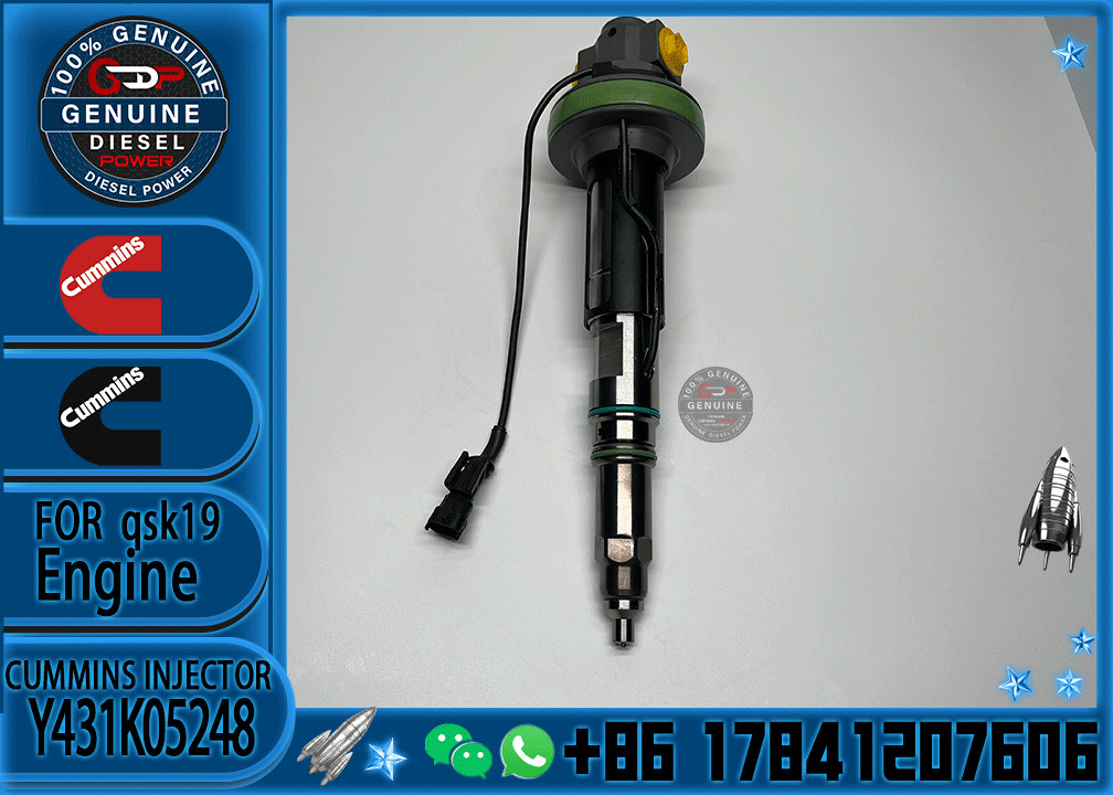 Brand New Common Rail Diesel Fuel Injector Y431K05246 4089972 For Cummins QSK19 QSK38 QSK60