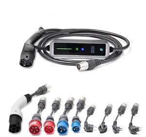 Quality 22kw Portable EV Charger Level 3 Level 2 Level 1 Mode2 IEC62196 400V 3-Phase 32A wholesale