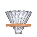 Plastic Type Round Transparent Glass Pour over Coffee Dripper for Modern Design