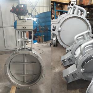 Quality Pneumatic Butterfly Dampers Round High Temperature Industrial Butterfly Dampers wholesale