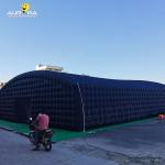 Outdoor 5m Diameter Inflatable Nightclub Tent Large Black Disco Party Tent