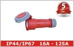 Plastic Waterproof Electrical Connectors Industrial Socket Outlets