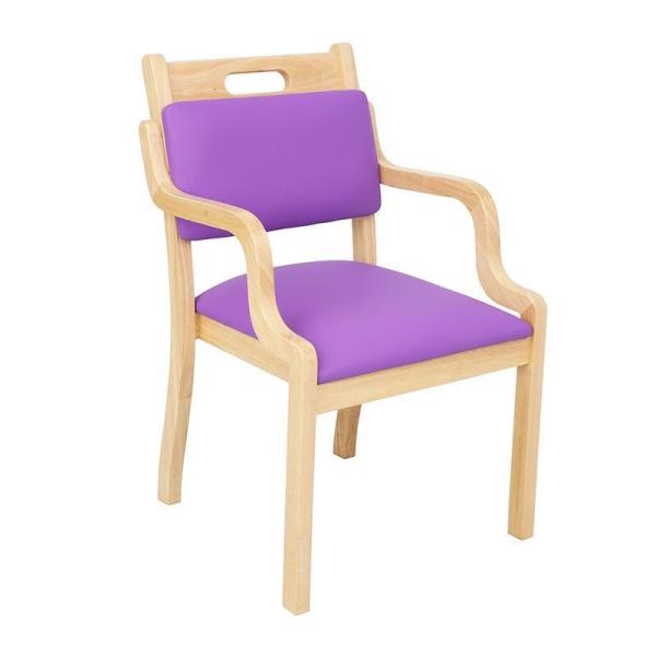 Banquet Fixed Comfortable Wooden Restaurant Chair With Colorful Fabric