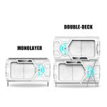 Pink Safe Space Capsule Bed Double - Deck Intelligent LED Light