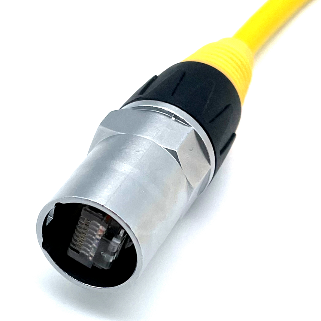 RJ45 Waterproof Cables Metal Connector Male Plug Ethernet Connector Plug Network Extension Cable