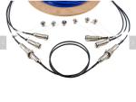 CPRI Waterproof Outdoor Fiber Cable Assembly IP67 ODC 4 Cores Plug Connector