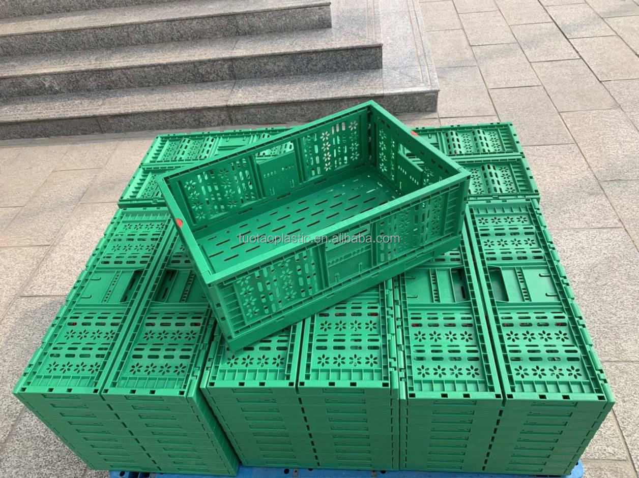 Foldable PE Plastic Collapsible Crate for Industry Storage Turnover in Home Office