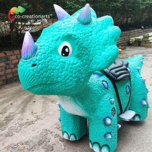 Quality Blue Color Battery Powered Dinosaur Ride On Wear Resistance wholesale