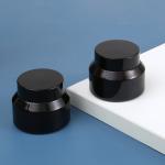 Sloping Shoulders 15g 20g 30g 50g 100g Amber Black Matte Glass Cream Jar with