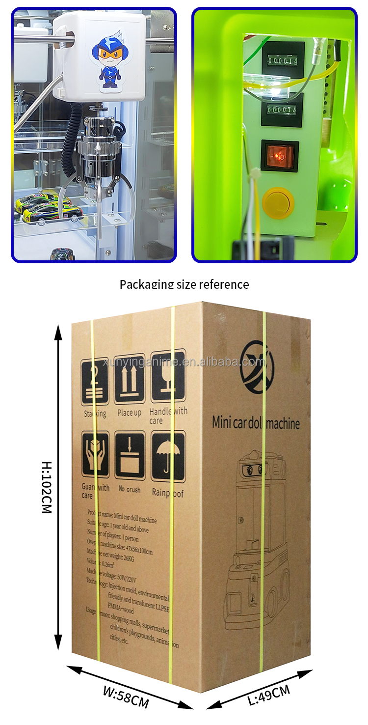 Prize Vending Crane Toy Claw Machine Grabber Mini Arcade Entertainment
