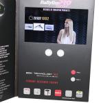 Advertising promotional lcd video greeting card with Magnetic switch , ON / OFF
