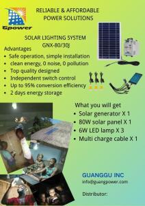 Quality Lithium Battery SHS Rural Solar System 80W Solar Lighting System wholesale