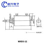 WXD3-12 5 Turn Wirewound Precision Potentiometer 1K 2.2K 3.3K Adjustable