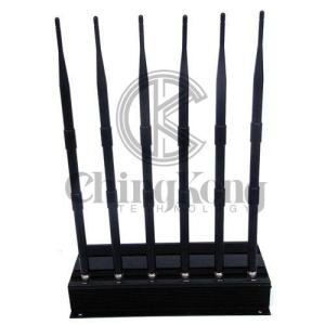 Quality 6 Antennas Cell Phone Disruptor Jammer Portable Cellphone Signal Jammer wholesale
