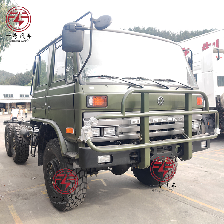 6x6 5ton Awd Cargo Truck Off Road Truck Chassis Double Cabin Medium-sized Diesel Dongfeng