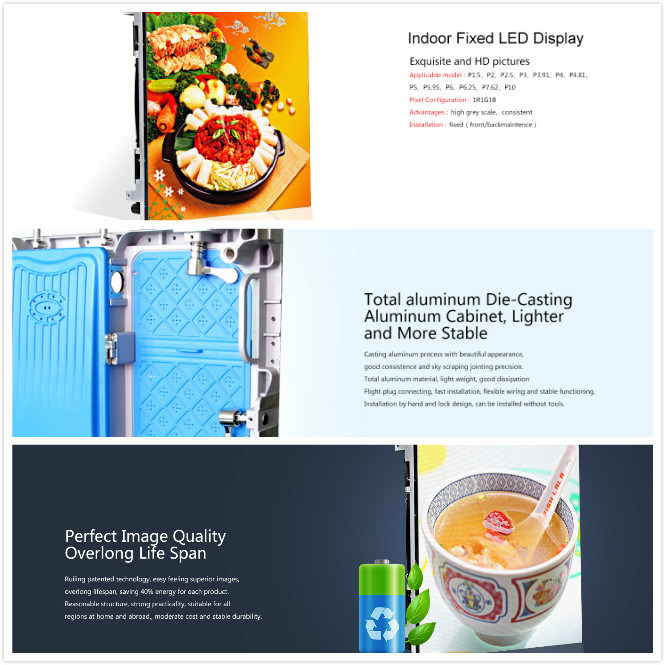 Rental Full Color P3 LED Display Screen for Advertising Indoor