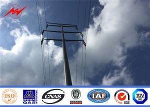 Quality Customized 189kv Galvanized Steel Transmission Poles , Metal Telephone Poles wholesale