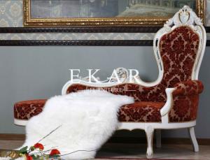 Quality Classic Recliner Elegant Wooden Wood Frame Sofa Luxury Chaise Lounge wholesale