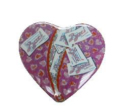 Quality Food Safe Tinplate Heart Shaped Gift Box wholesale