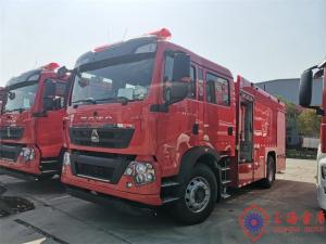 Quality Stainless Steel Municipal Water Foam Fire Truck Six Seats 6000L wholesale