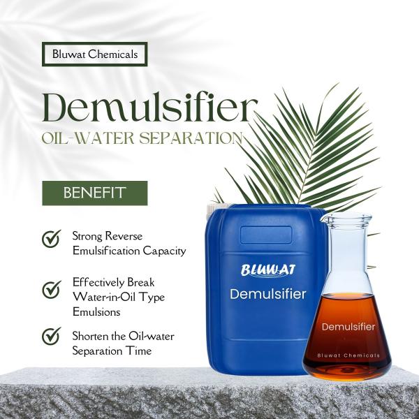 Reverse Emulsifier Water Treatment Polymer Agent Break Oil In Water (W/O) Or