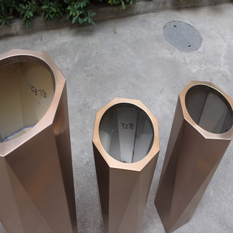 High quality planters vertical octagonal metal flower pots
