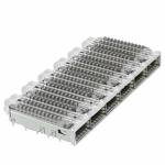 2143307-2 QSFP Cage Ganged (1 x 6) with Heat Sink Connector Included Lightpipe